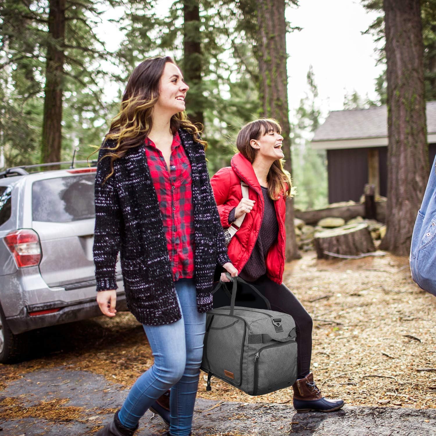 Canway 65L Travel Duffel Bag, Foldable Weekender Bag with Shoes Compartment for Men Women Water-proof & Tear Resistant - Image 5